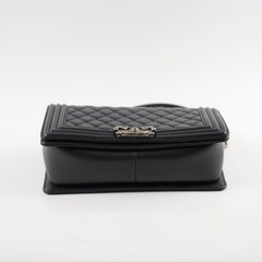 Chanel Old Medium Boy Lambskin Black