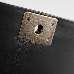 Chanel Old Medium Boy Lambskin Black