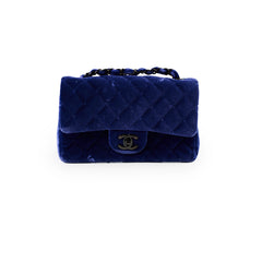 Chanel Mini Rectangular Velvet Sapphire Blue