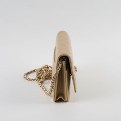 Chanel Wallet on Chain WOC Caviar Iridescent Beige