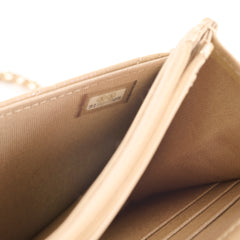 Chanel Wallet on Chain WOC Caviar Iridescent Beige