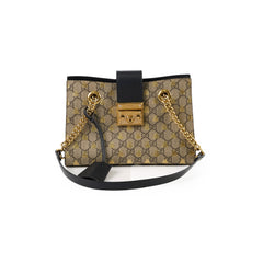 Gucci GG Supreme Padlock Small Bees Black