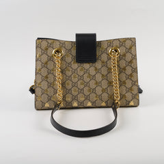 Gucci GG Supreme Padlock Small Bees Black