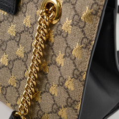 Gucci GG Supreme Padlock Small Bees Black