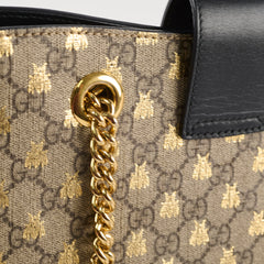Gucci GG Supreme Padlock Small Bees Black