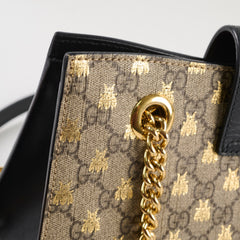 Gucci GG Supreme Padlock Small Bees Black