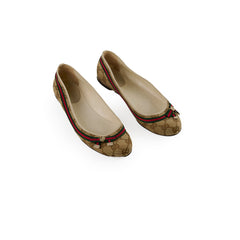Gucci GG Ophidia Ballet Flats - Size 37