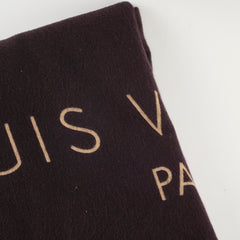 Louis Vuitton Cashmere Scarf 200 x 90 cm Dark Brown