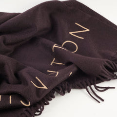 Louis Vuitton Cashmere Scarf 200 x 90 cm Dark Brown