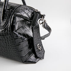 Givenchy Antigona Soft Croc Embossed Black