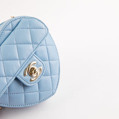 Chanel Heart Bag Mini Blue