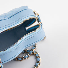 Chanel Heart Bag Mini Blue