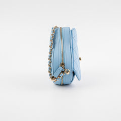 Chanel Heart Bag Mini Blue