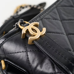 Chanel Small Gabrielle Bag Black (microchip)