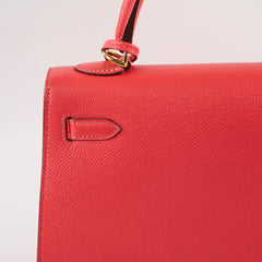 Hermes Kelly 25 Epsom Sellier Rose Jaipur X Stamp 2016