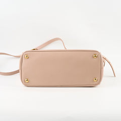Prada Galleria Double Zip Tote Blush Beige