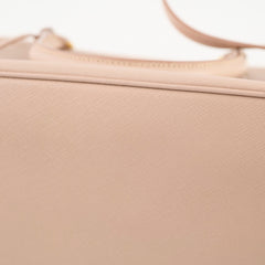Prada Galleria Double Zip Tote Blush Beige