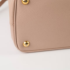 Prada Galleria Double Zip Tote Blush Beige