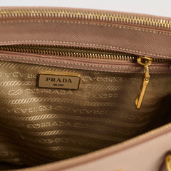 Prada Galleria Double Zip Tote Blush Beige