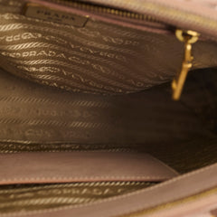 Prada Galleria Double Zip Tote Blush Beige