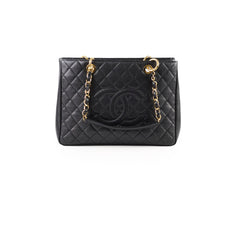 Chanel GST Grand Shopper Tote Black Caviar GHW