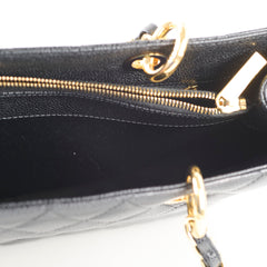 Chanel GST Grand Shopper Tote Black Caviar GHW