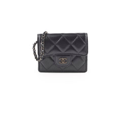 Chanel So Black Cardholder Clutch on Chain