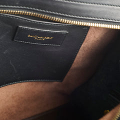 Saint Laurent Small Cabas Dark Brown Tote
