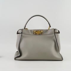 Fendi Medium Peekaboo Light Grey