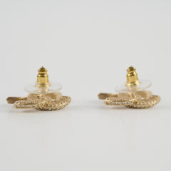 Chanel CC Crystal Earrings Costume Jewelry