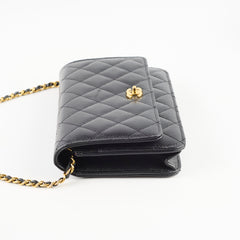 Chanel Wallet On Chain WOC Black Caviar