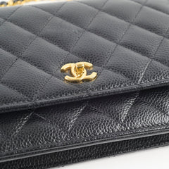 Chanel Wallet On Chain WOC Black Caviar