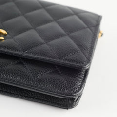 Chanel Wallet On Chain WOC Black Caviar