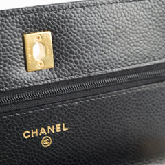 Chanel Wallet On Chain WOC Black Caviar