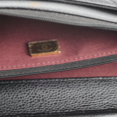 Chanel Wallet On Chain WOC Black Caviar