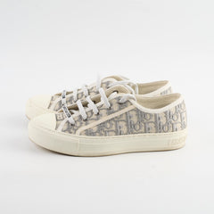 Dior Oblique Walk'n'Dior Sneakers Size 37 Grey Stone