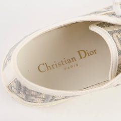 Dior Oblique Walk'n'Dior Sneakers Size 37 Grey Stone