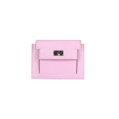 Hermes Kelly Compact Wallet Mauve Sylvestre