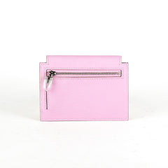 Hermes Kelly Compact Wallet Mauve Sylvestre