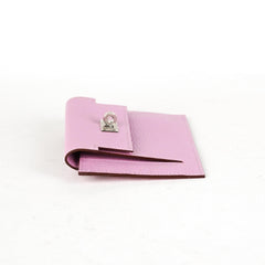 Hermes Kelly Compact Wallet Mauve Sylvestre