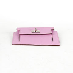 Hermes Kelly Compact Wallet Mauve Sylvestre