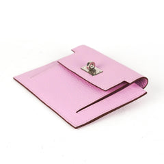 Hermes Kelly Compact Wallet Mauve Sylvestre