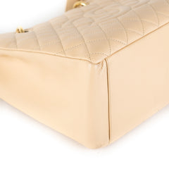 10/7 Deal Of The Day - Chanel Quilted Caviar Grand Shopping Tote GST Beige
