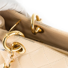 10/7 Deal Of The Day - Chanel Quilted Caviar Grand Shopping Tote GST Beige