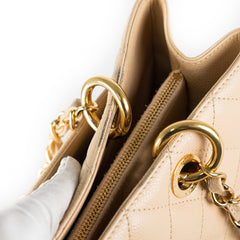 10/7 Deal Of The Day - Chanel Quilted Caviar Grand Shopping Tote GST Beige