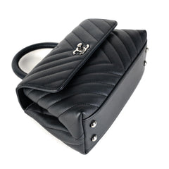 Chanel Coco Handle Small Caviar Dark Grey