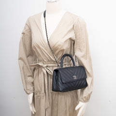 Chanel Coco Handle Small Caviar Dark Grey