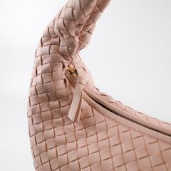 Bottega Veneta Medium Intrecciato Hobo Bag Pink Lambskin