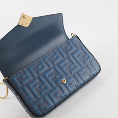 Fendi Blue FF Chain Crossbody