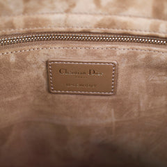 Dior Large Tan Brown Lady Dior Lambskin